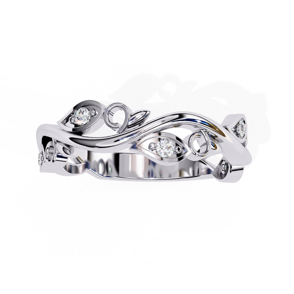 Elegant Diamond Side Stone Brilliance Ring