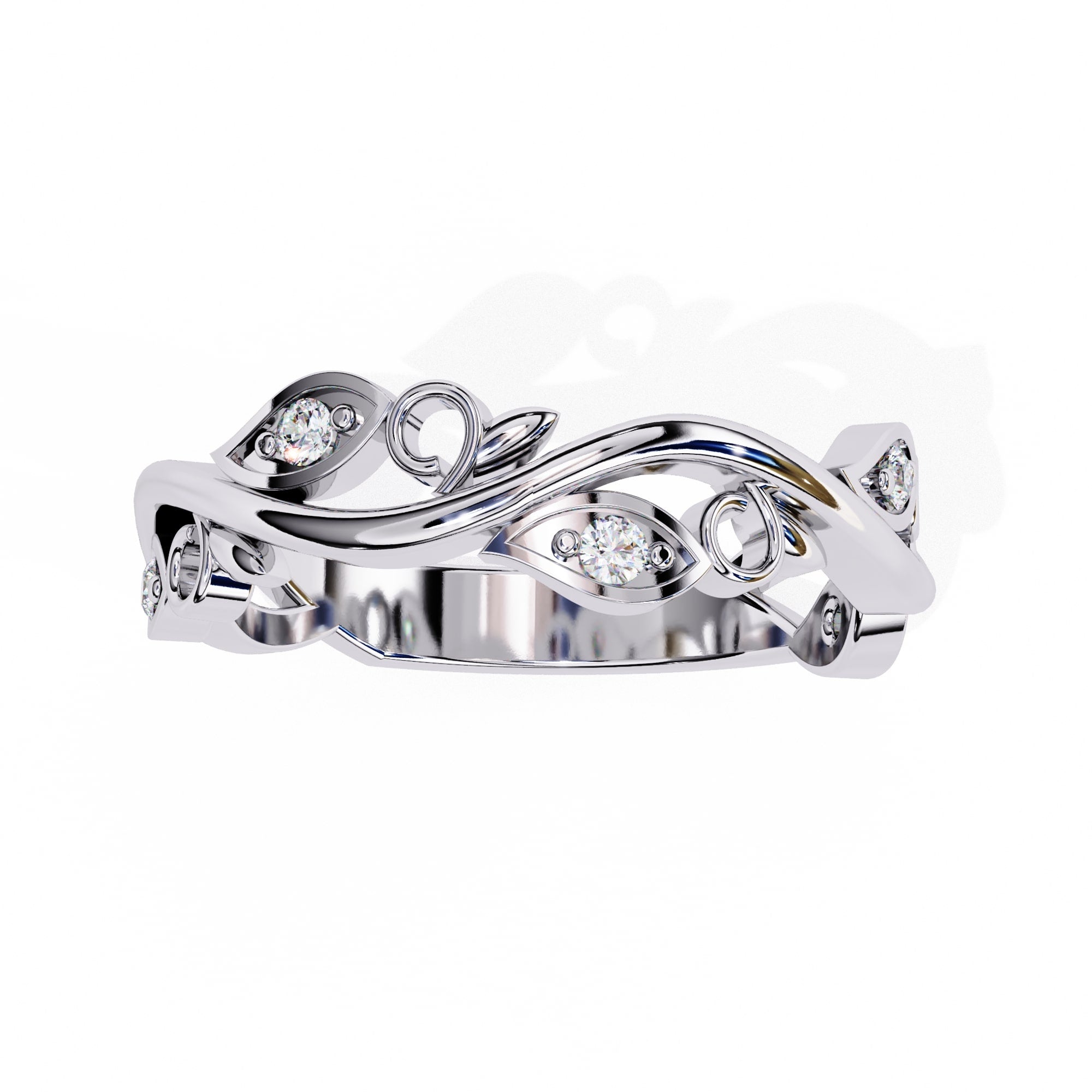 Elegant Diamond Side Stone Brilliance Ring