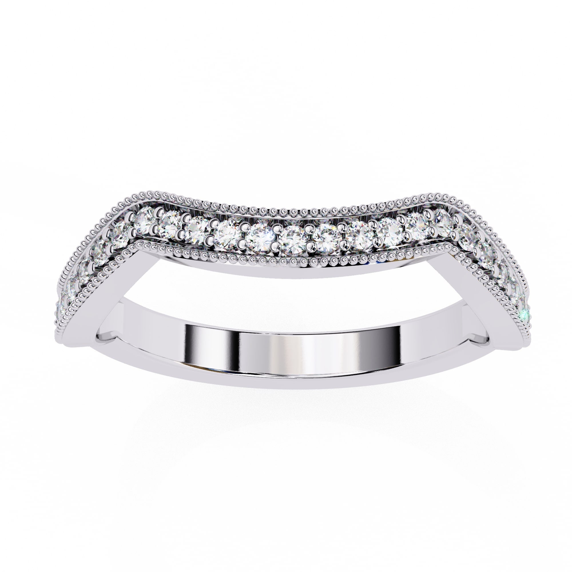 Elegant Diamond Side Stone Brilliance Ring