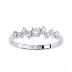 Elegant Diamond Side Stone Brilliance Ring