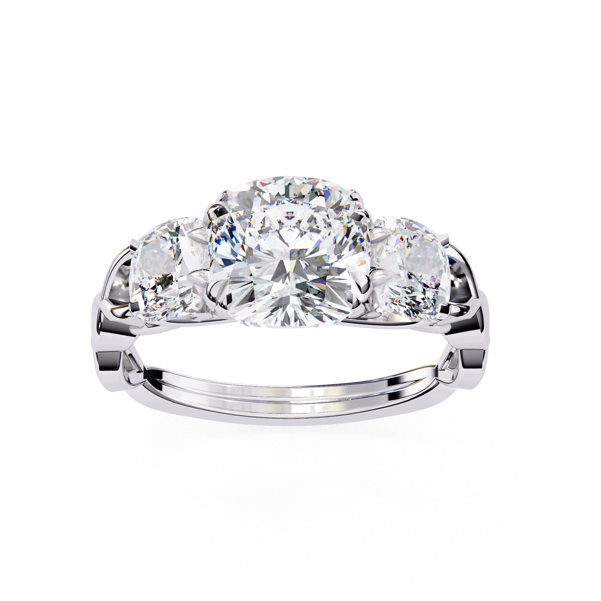 Elegant Central Stone Solitaire Ring