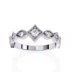 Elegant Diamond Side Stone Brilliance Ring