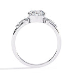 Elegant Central Stone Brilliance Ring with Side Accents