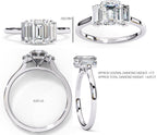 Elegant Multi-Stone Brilliance Central Cluster Ring