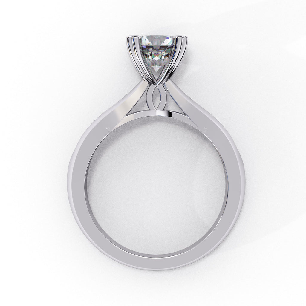 Elegant Solitaire Central Stone Ring