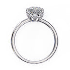 Elegant Central Stone Diamond Ring with Side Accents
