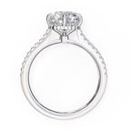 Elegant Central Stone Diamond Ring with Side Stone Accents
