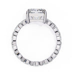 Sparkling Central Stone Diamond Ring with Side Accents