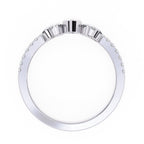 Elegant Central Stone Diamond Ring with Side Stone Accents