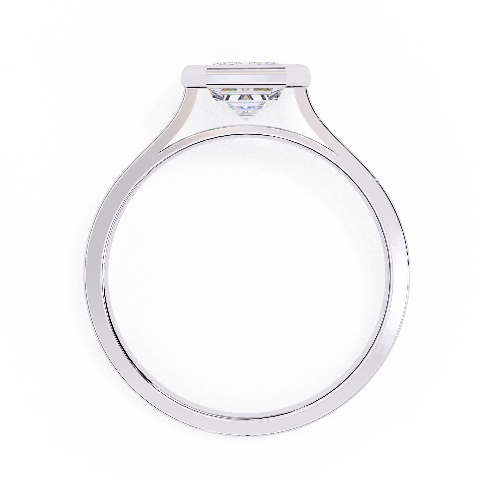 Elegant Central Stone Solitaire Ring