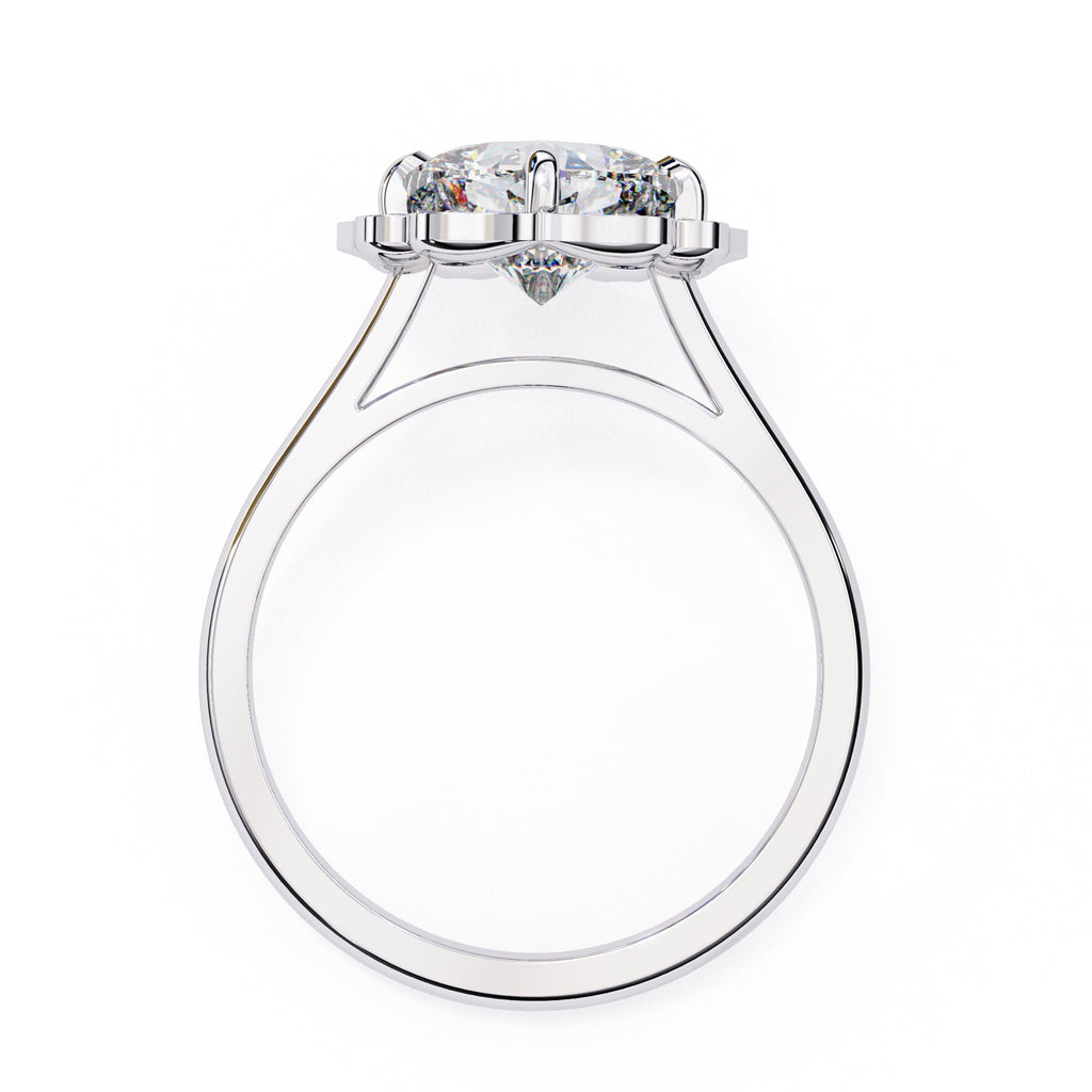 Elegant Diamond Central Stone Ring