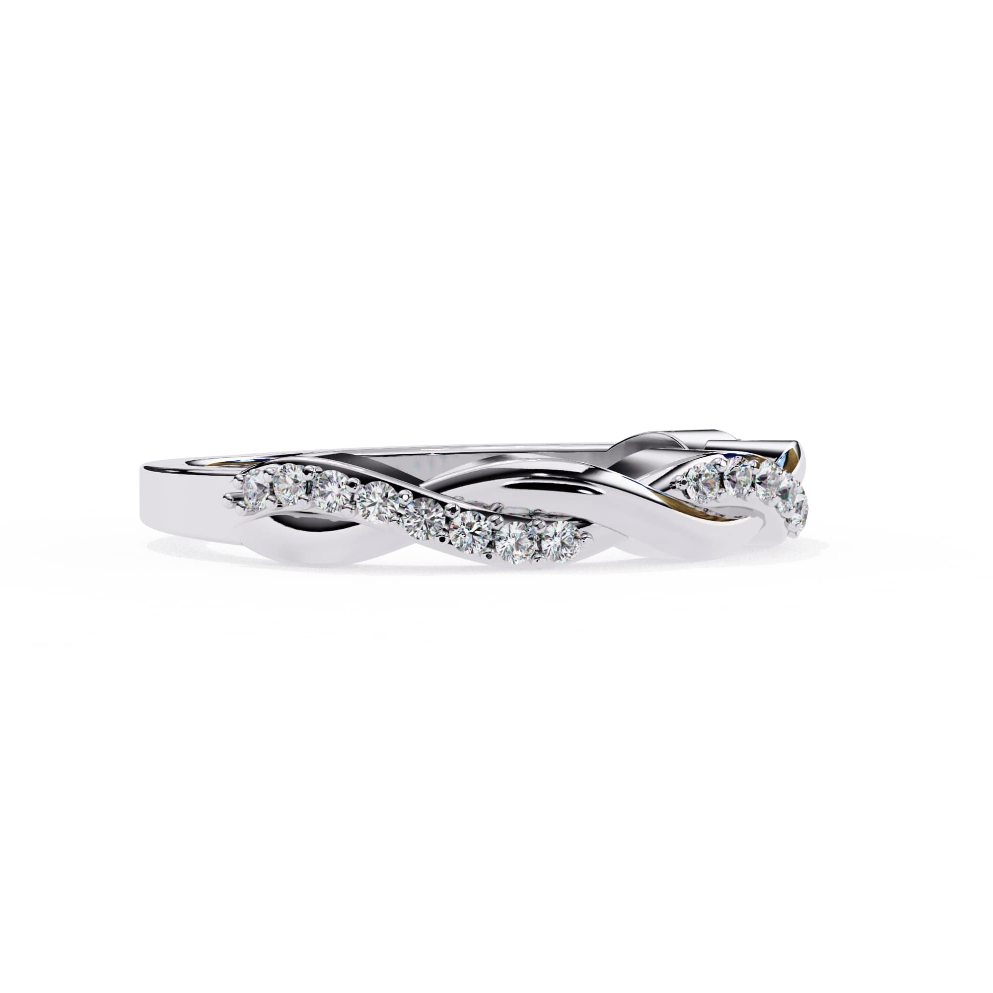 Elegant Diamond Side Stone Brilliance Ring