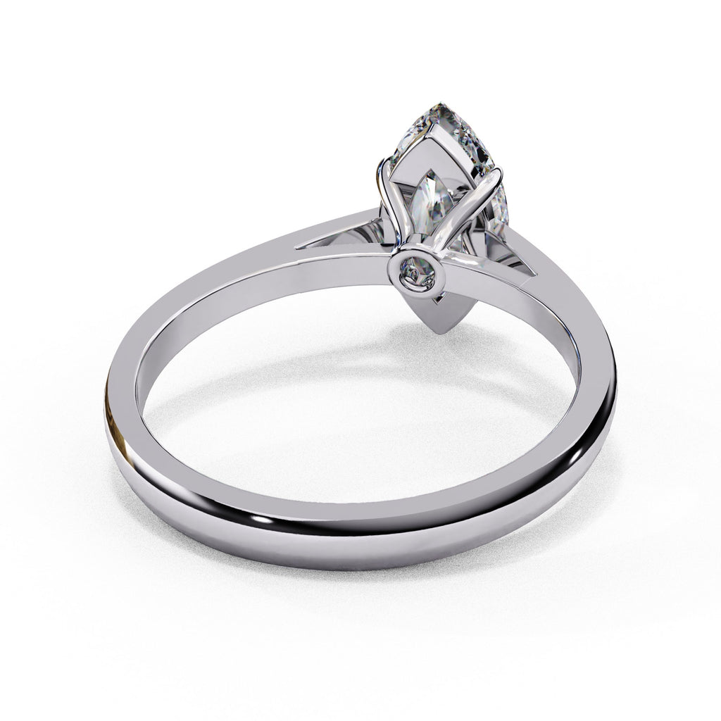 Elegant Central Stone Solitaire Ring