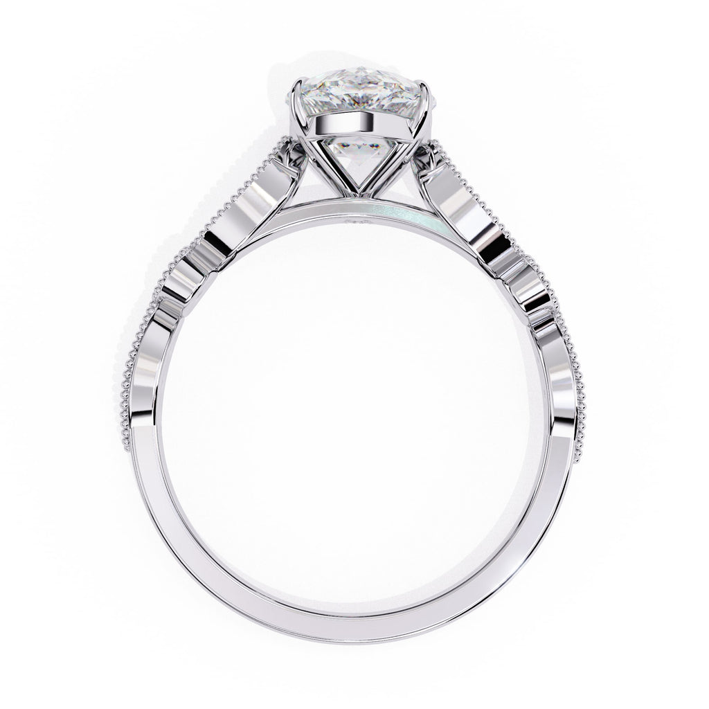 Elegant Diamond Central Stone Ring
