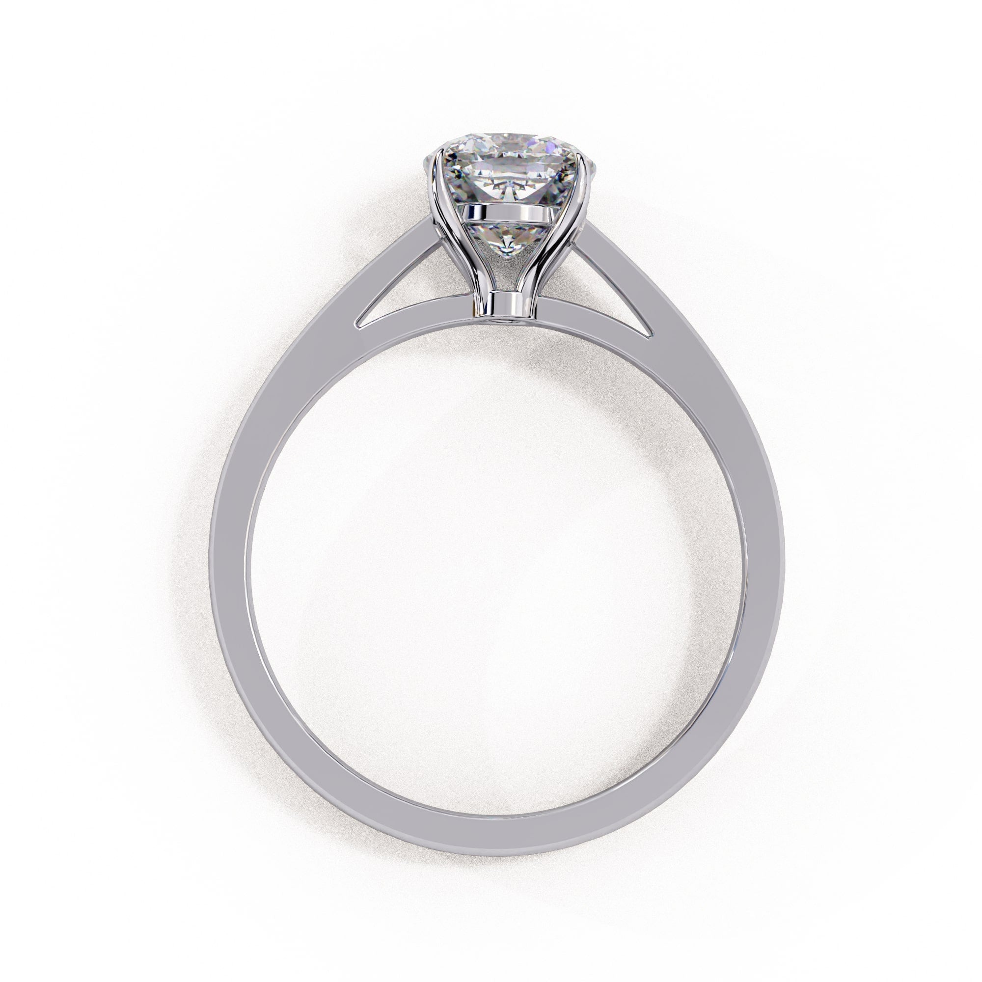 Elegant Central Stone Solitaire Ring