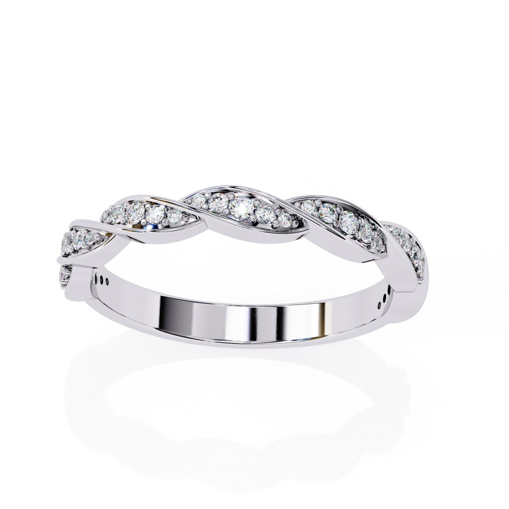 Elegant Diamond Side Stone Brilliance Ring