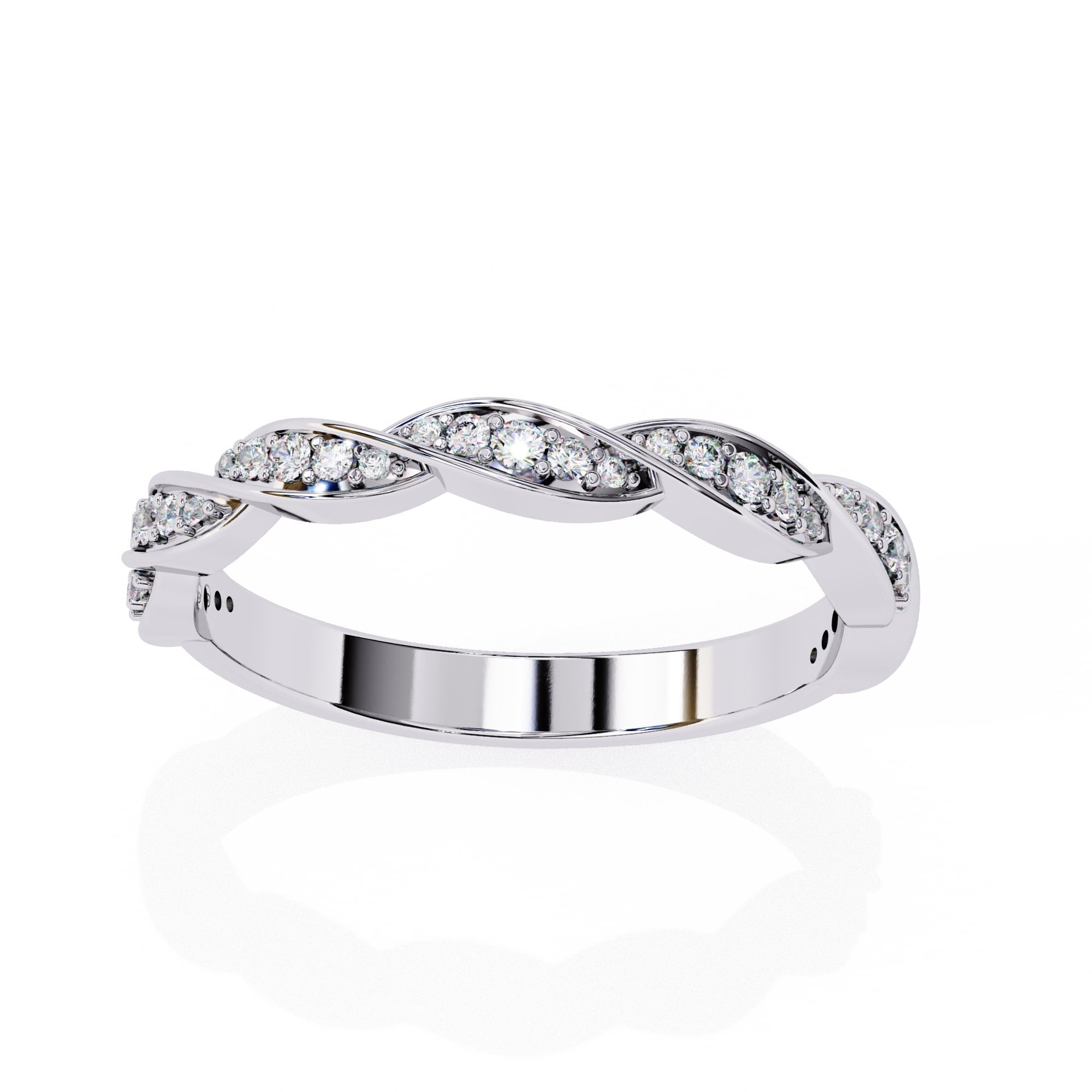 Elegant Diamond Side Stone Brilliance Ring