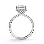 Elegant Diamond Side Stone Brilliance Ring