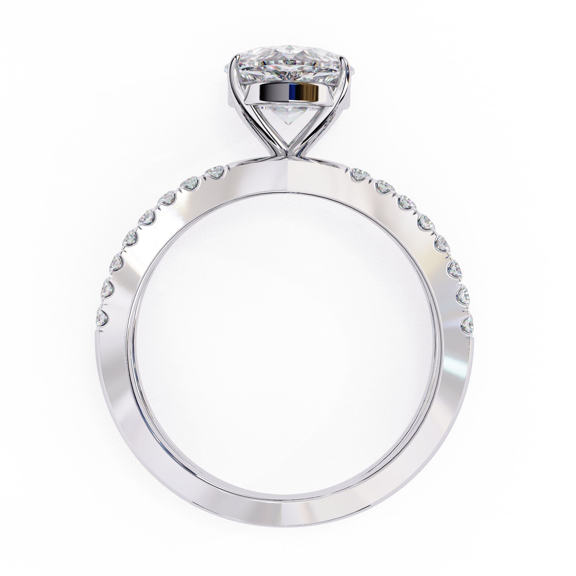 Elegant Brilliance Central Stone Diamond Ring