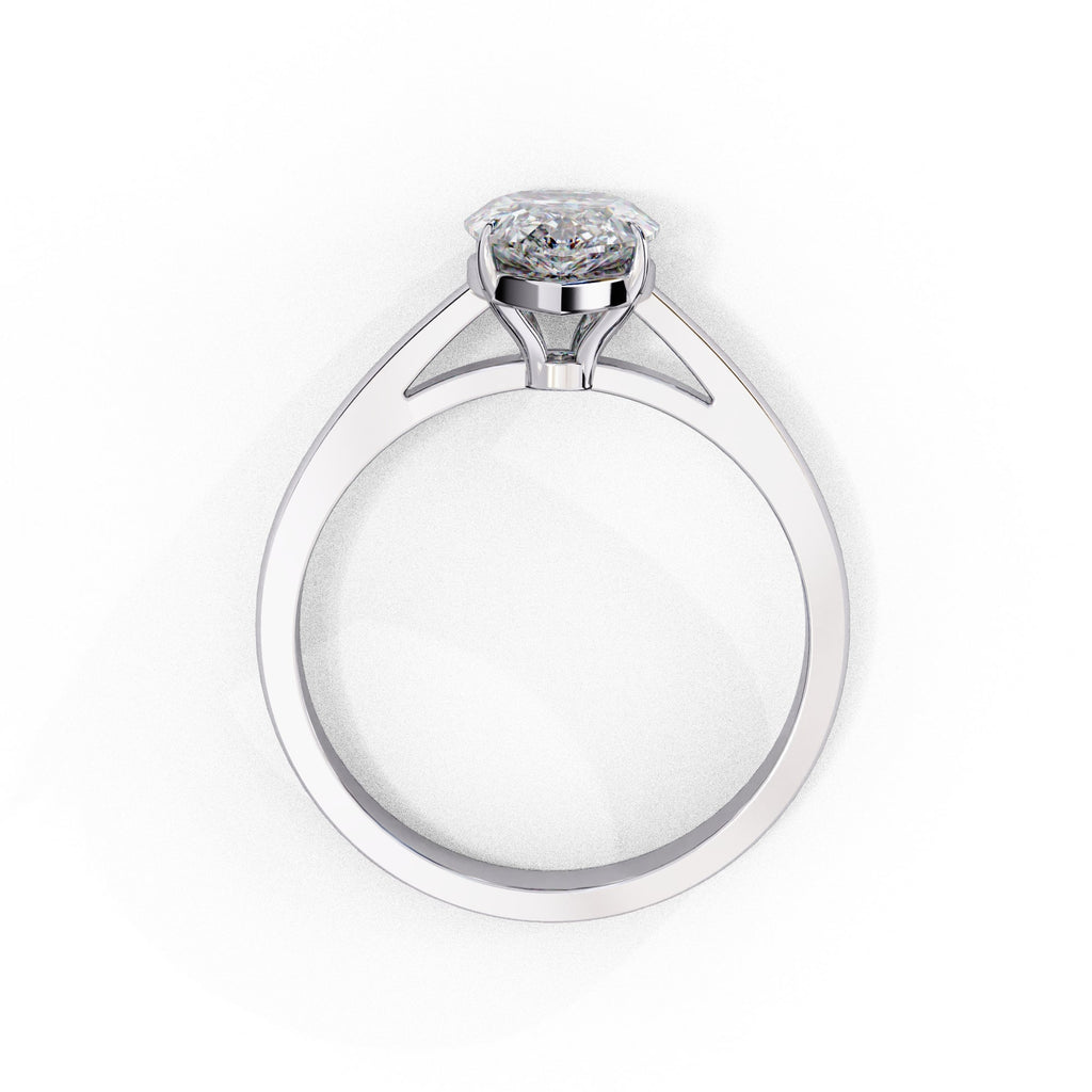 Elegant Solitaire Central Stone Statement Ring