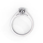 Elegant Solitaire Central Stone Statement Ring