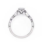 Elegant Central Stone Diamond Ring with Side Accents