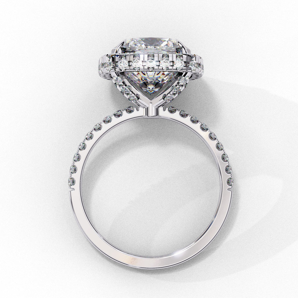 Elegant Diamond Side Stone Brilliance Ring
