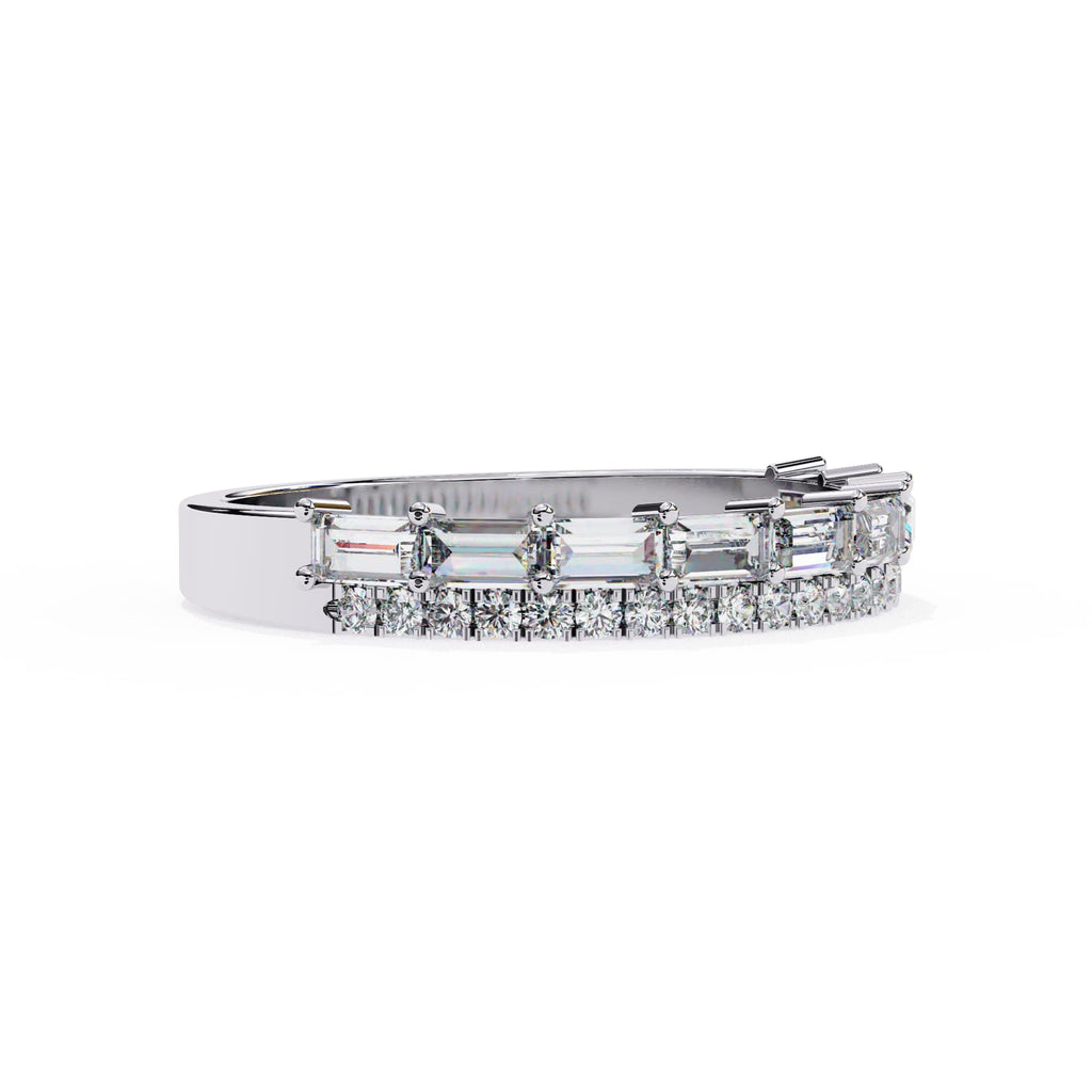Elegant Diamond Side Stone Brilliance Ring