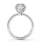 Elegant Central Stone Diamond Halo Ring