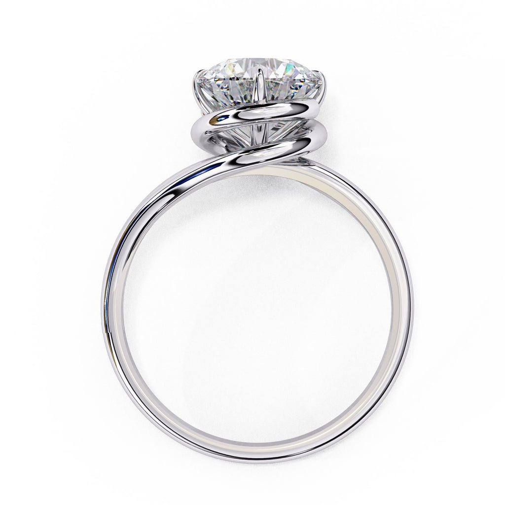 Elegant Central Stone Solitaire Ring