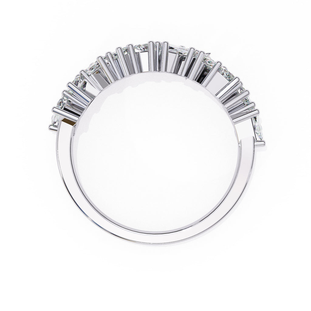 Sparkling Side Stone Diamond Eternity Ring