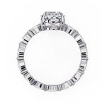 Elegant Diamond Central Stone Ring with Brilliant Side Accents