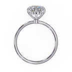 Elegant Diamond Center Stone Ring with Side Accents