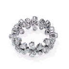 Elegant Diamond Side Stone Brilliance Ring