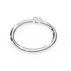 Radiant Solitaire Central Stone Ring
