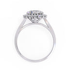 Elegant Central Stone Diamond Halo Ring