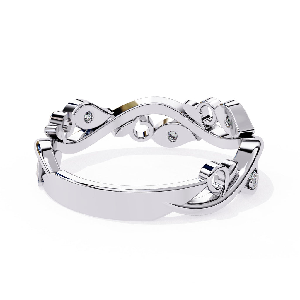 Elegant Diamond Side Stone Brilliance Ring