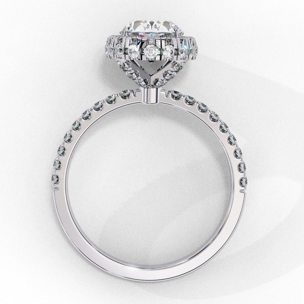 Elegant Diamond Side Stone Brilliance Ring