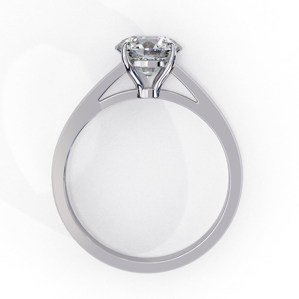 Elegant Solitaire Central Stone Ring