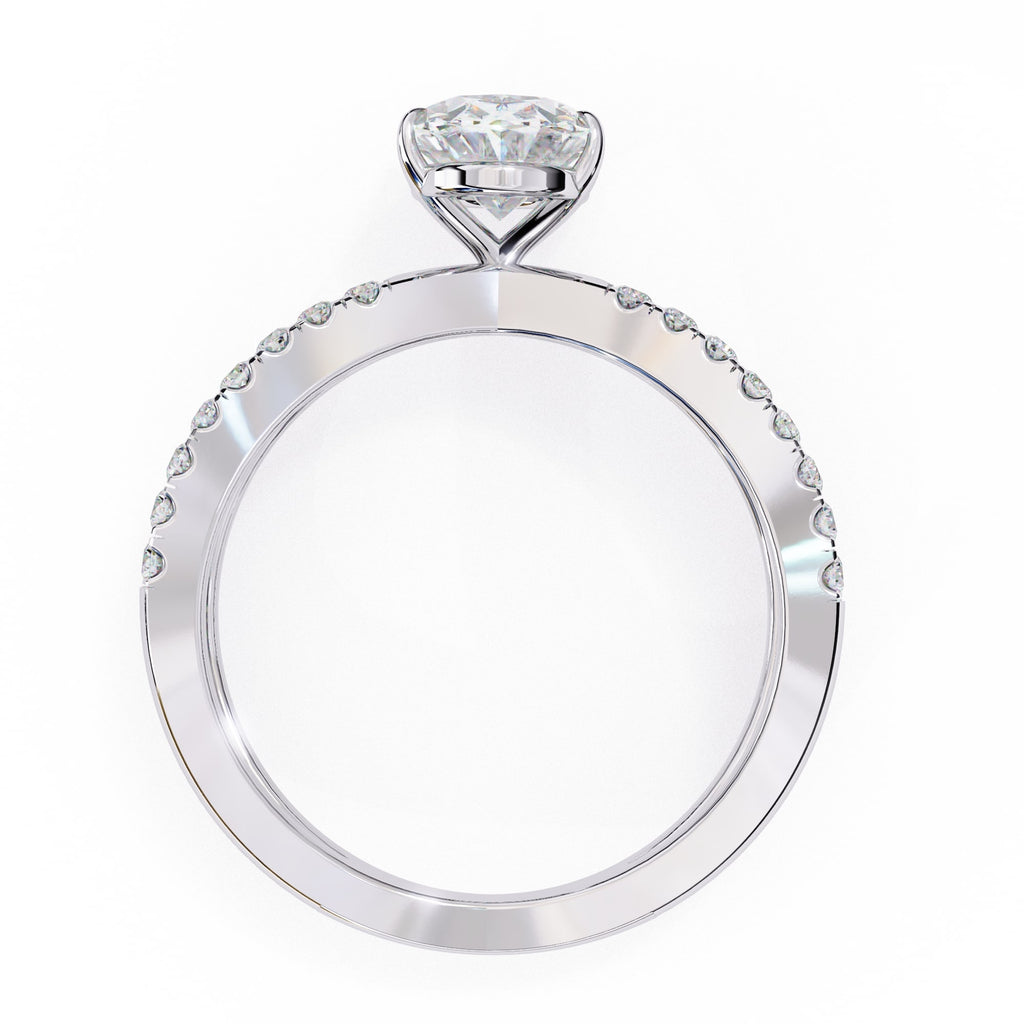 Elegant Radiance Central Stone Diamond Ring