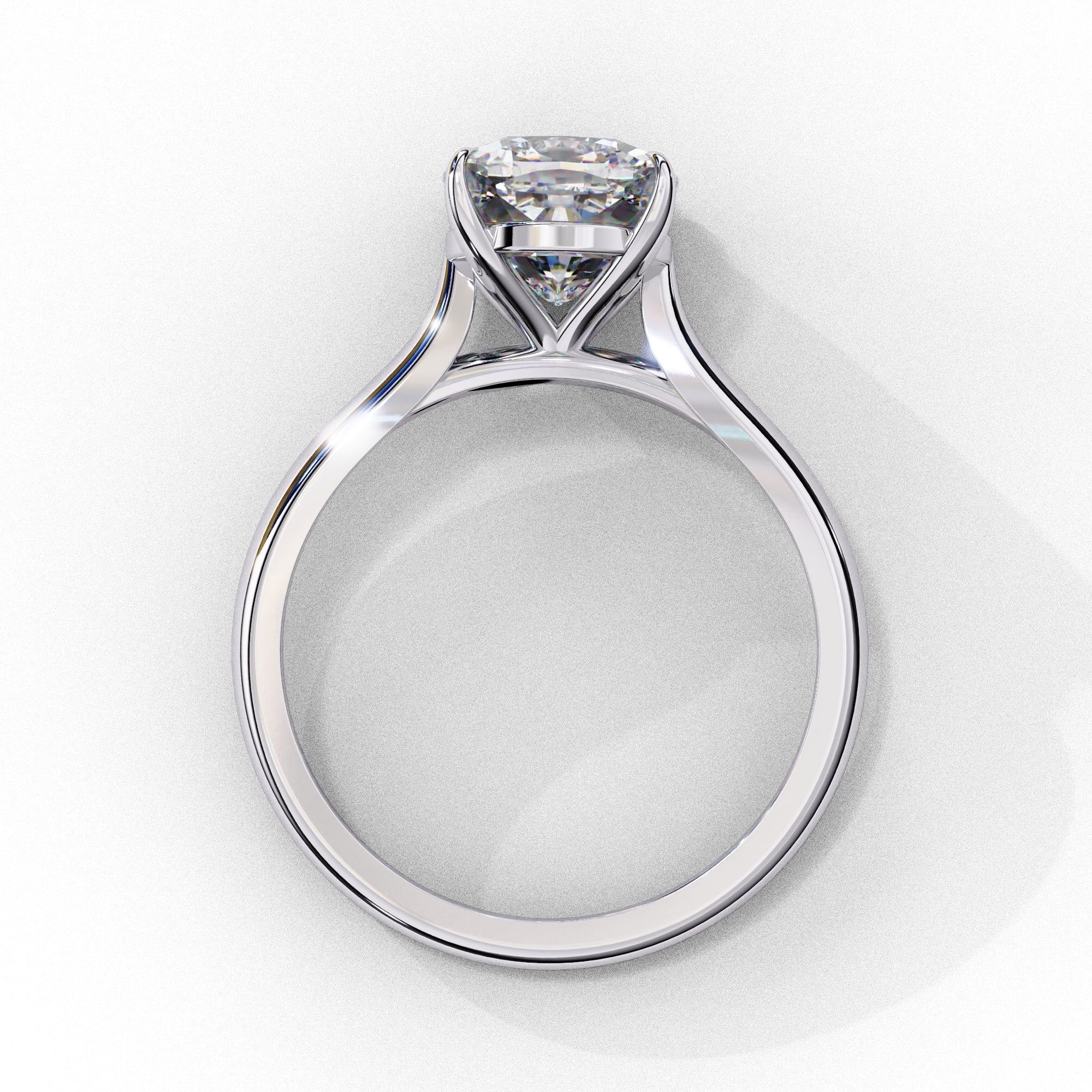 Elegant Central Stone Solitaire Ring