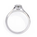 Elegant Central Stone Brilliance Ring with Shimmering Side Accents