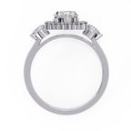 Elegant Diamond Side Stone Brilliance Ring