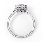 Elegant Central Stone Diamond Ring with Radiant Side Accents
