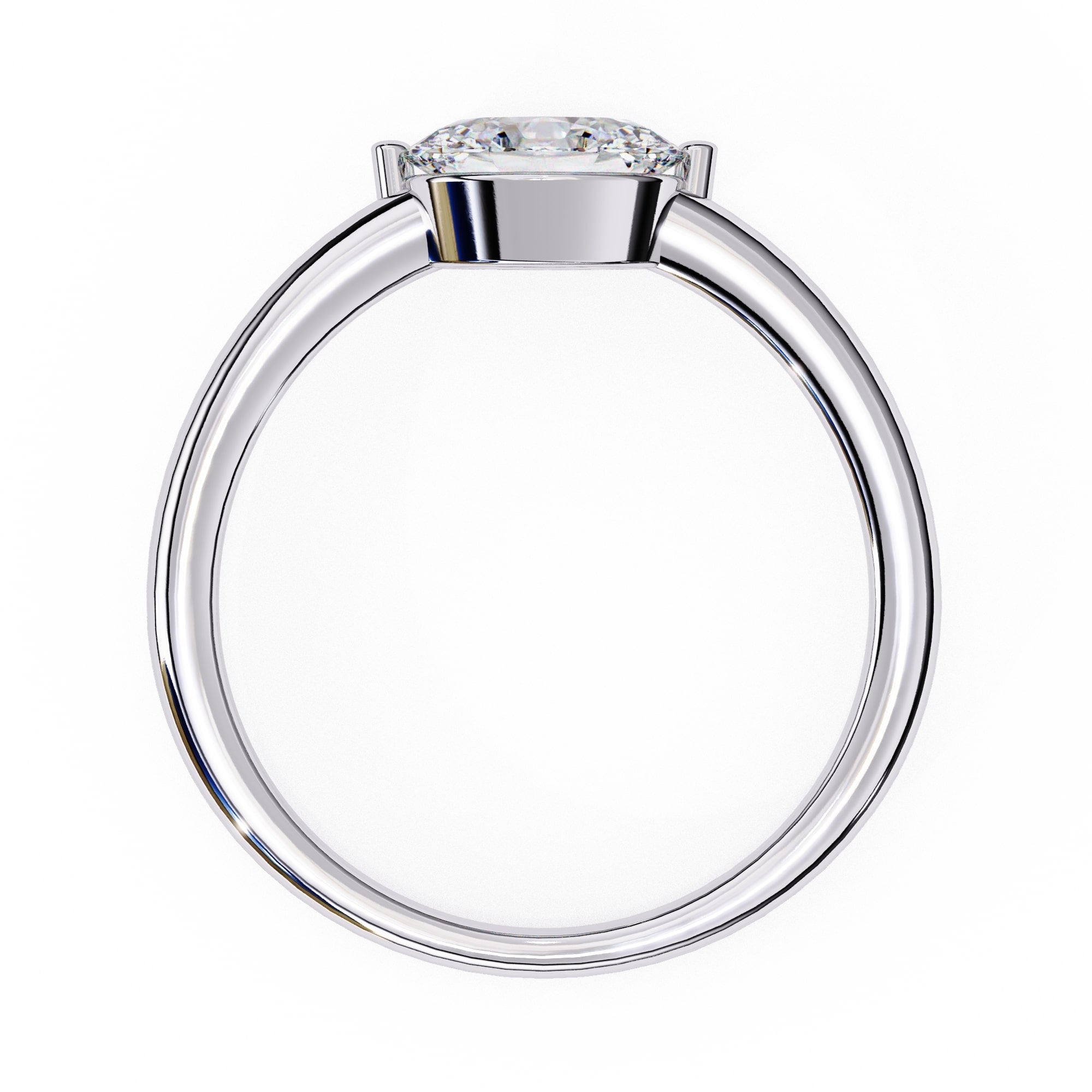 Elegant Solitaire Central Stone Brilliance Ring