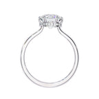 Elegant Central Stone Diamond Ring with Radiant Side Accents