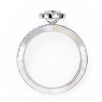 Elegant Diamond Side Stone Brilliance Ring