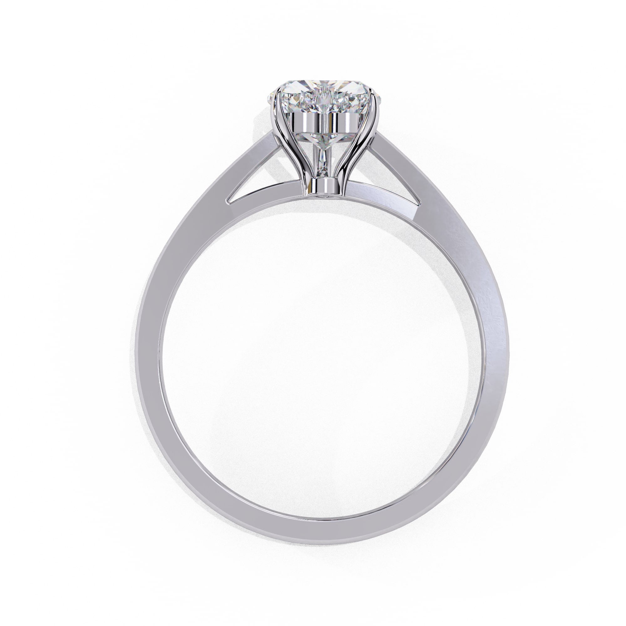 Elegant Solitaire Central Stone Diamond Ring