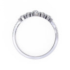 Radiant Diamond Side Stone Eternity Ring