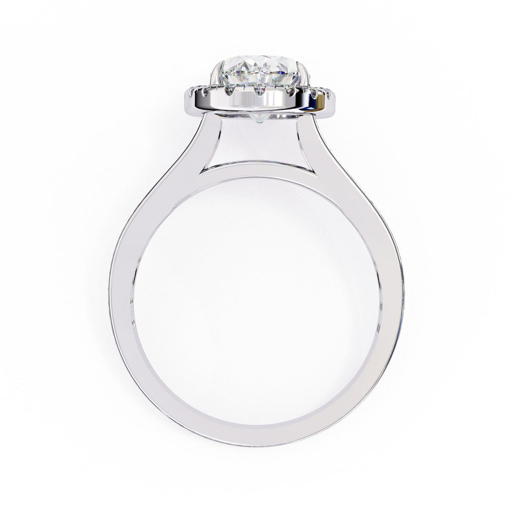 Elegant Diamond Side Stone Brilliance Ring